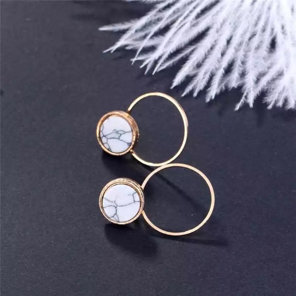 💙💎GRATEFUL💙MAKER💎💙 Jewelry - NEW!💙💎💛MODERN MINIMALIST MARBLED CIRCLES!💛💎💙